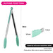 Kitchen Tongs 36cm Stainless steel And Silicone Mint