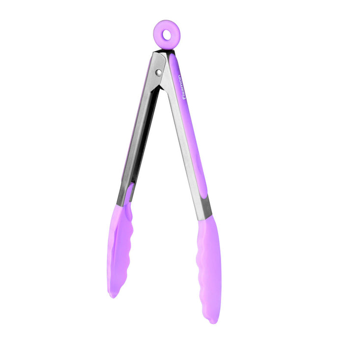 Fissman Kitchen Tong Silicone/Stainless Steel 23cm Purple
