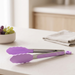 Fissman Kitchen Tong Silicone/Stainless Steel 23cm Purple