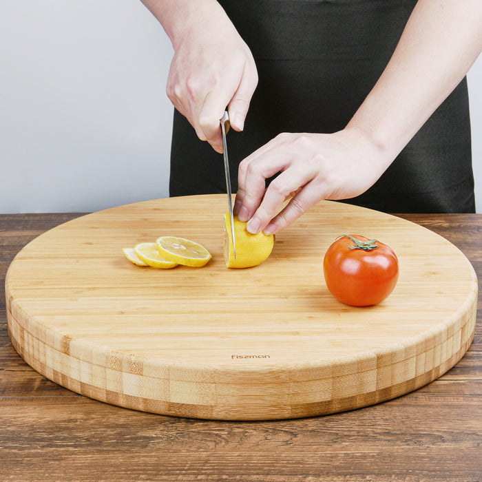 Cutting Board Round 43cm (Bamboo)
