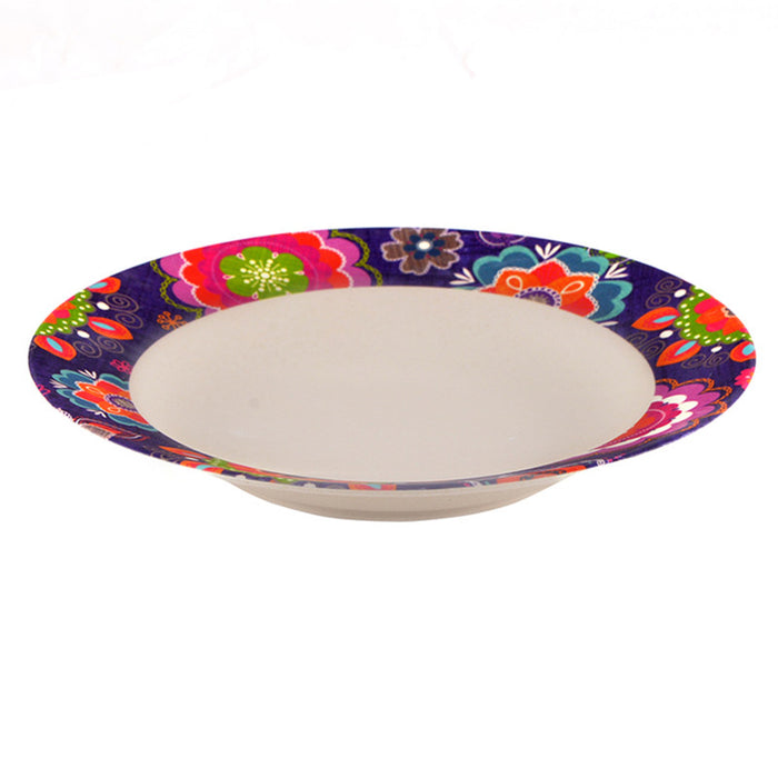 Bamboo Fibre Deep Plate PURPUR 23cm
