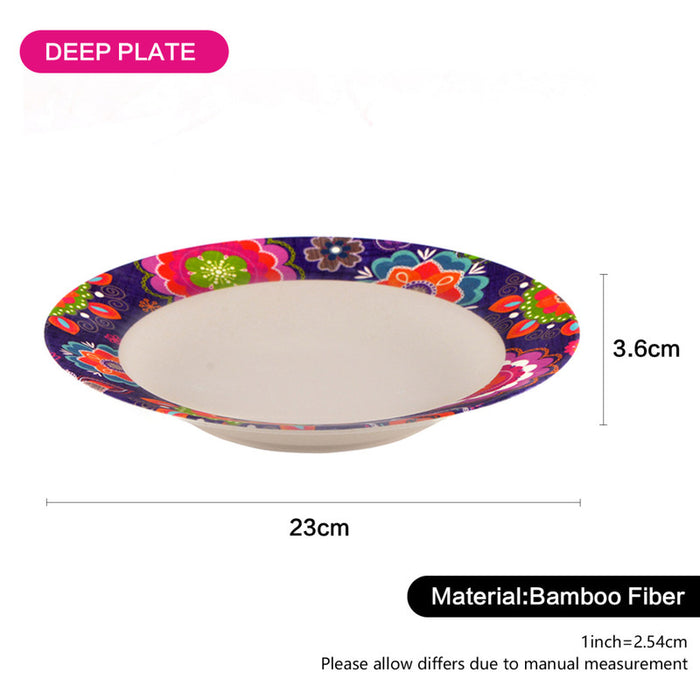 Bamboo Fibre Deep Plate PURPUR 23cm