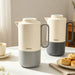 Vacuum Insulated Jug 1000mL, Insulated Flask, Modern Dallah, Plastic Body Case With  Glass Liner LIGHT GRAY