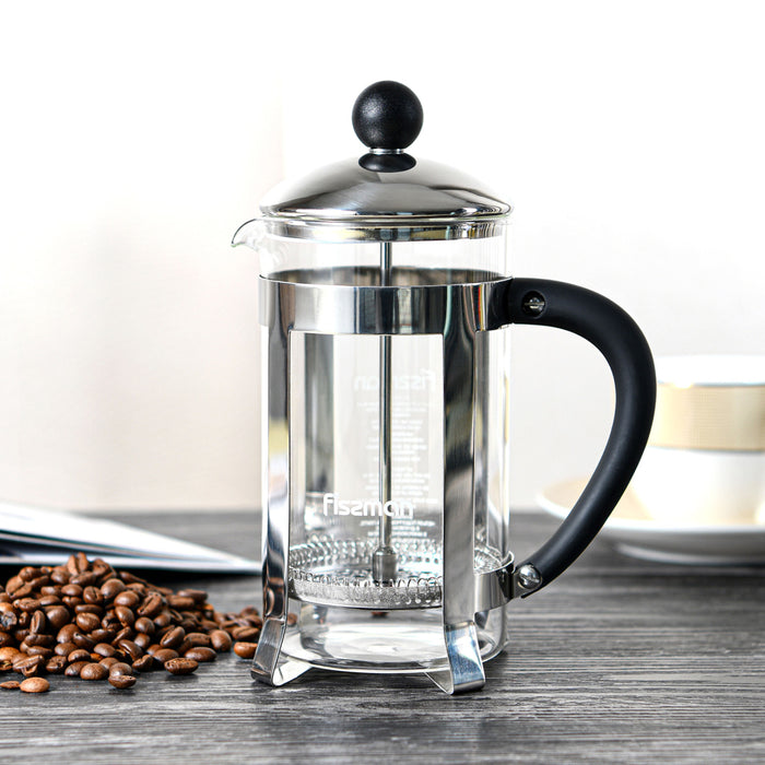 French Press Coffee Maker 600ml Borosilicate Glass Freddo Series