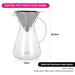 Coffee Pot POUR OVER 900ml With Stainless Steel Filter (Borosilicate Glass)