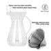 Coffee Pot POUR OVER 900ml With Stainless Steel Filter (Borosilicate Glass)