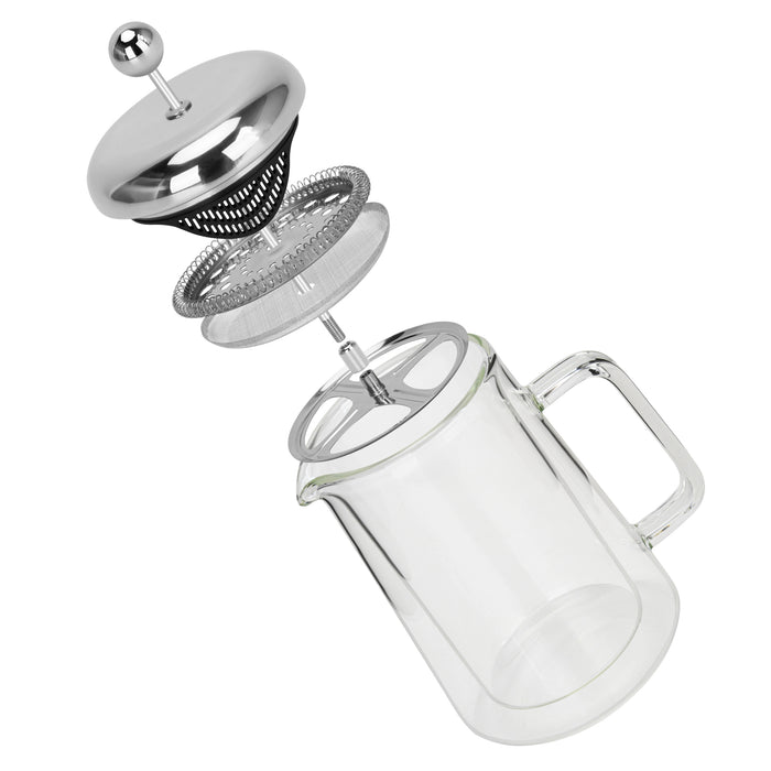 1000ml French Press Coffee Maker Borosilicate Glass with Stainless Steel Filter