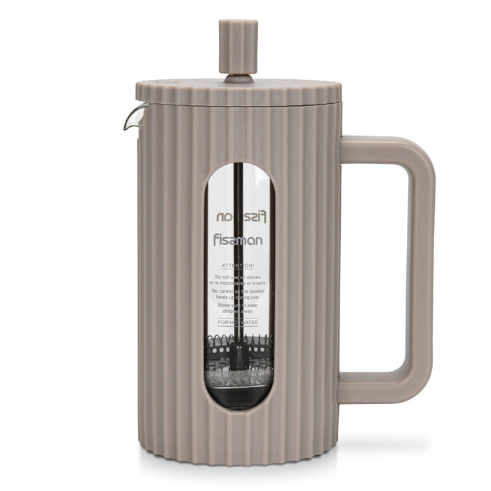 French Press Coffee and Tea Maker 350ml, Heat Resistant Borosilicate Glass Stainless Steel