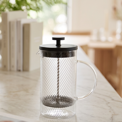 French Press Coffee Maker 350ml Borosilicate Glass