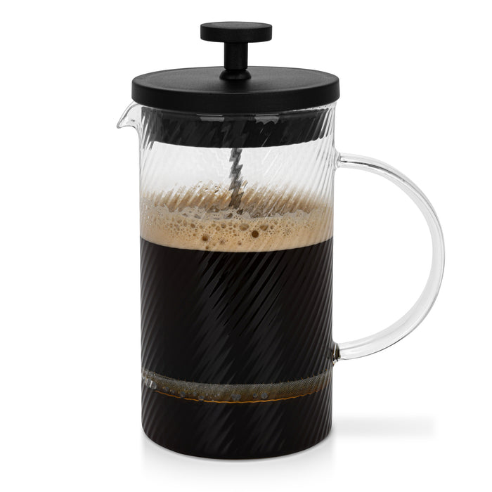 French Press Coffee Maker 600ml Borosilicate Glass