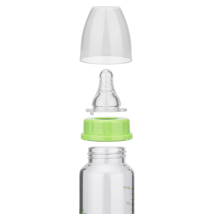 Feeding bottle 240 ml (Borosilicate Glass) Green