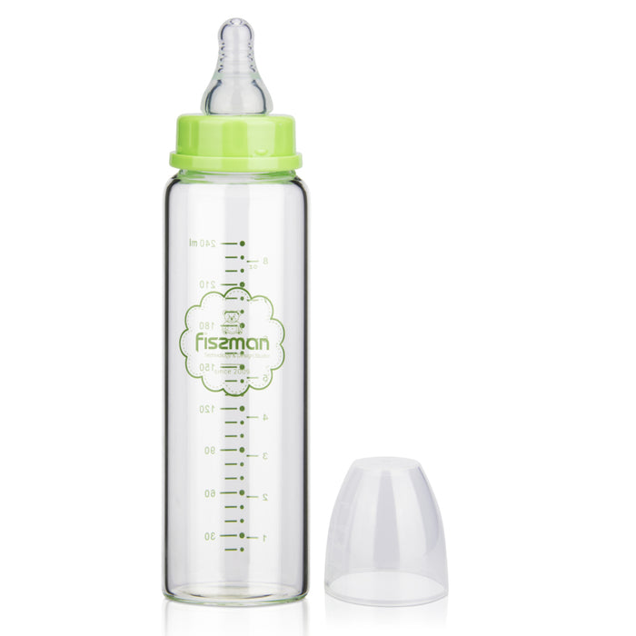 Feeding bottle 240 ml (Borosilicate Glass) Green