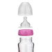 Feeding Bottle 120 ml Borosilicate Glass Pink 3+ Months Number 2 Nipple