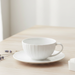 Cup And Saucer ELEGANCE WHITE 250ml (Porcelain)