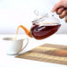 Glass Tea Pot 600ml with Heat Resistant Pot with Removable Steel Infuser and Lid