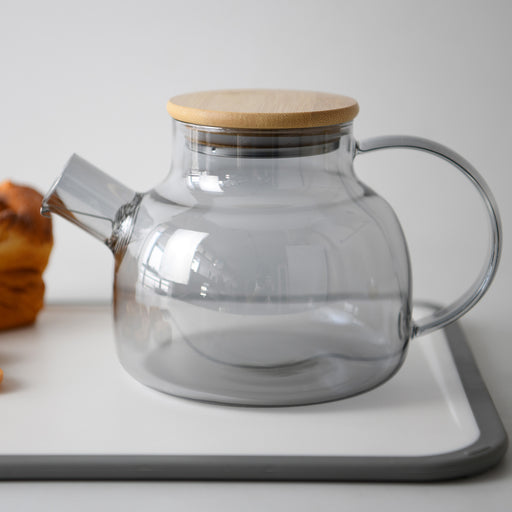 Fissman Tea Pot 1000 ml With Steel Infuser (Heat Resistant Glass)