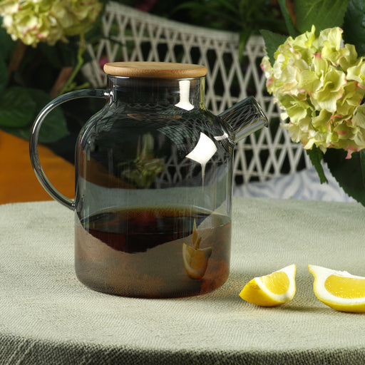 Tea Pot 1800 ml With Steel Infuser (Heat Resistant Glass)