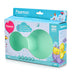 Silicone Double Divided Bowl 24cm with Compartment for Kids Mint Green