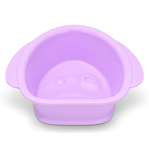 390ml Silicone Bowl Deep Plate Puppy Purple 16m