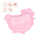 Silicone Sanction Bowl Chicken Design 200ml/14cm Pink