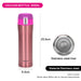 Double Wall Vacuum Travel Mug Pink Color Stainless Steel 450ml