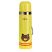 Vacuum Bottle 500ml Stainless Steel Yellow Bear, Cute Thermal Insulated Water Bottle