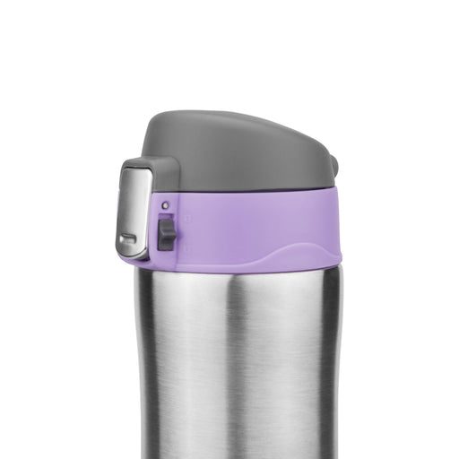 Vacuum Bottle 420ml Stainless Steel Double Wall Thermos Purple