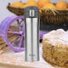 Vacuum Bottle 420ml Stainless Steel Double Wall Thermos Grey