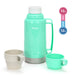 Vacuum Flask 1000ml Aquamarine- Plastic Case with Glass liner