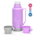 Vacuum Flask 1800ml Violet Plastic Case with Glass Liner