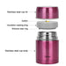 Double Wall Vacuum Food Jar 600ml (Stainless Steel)