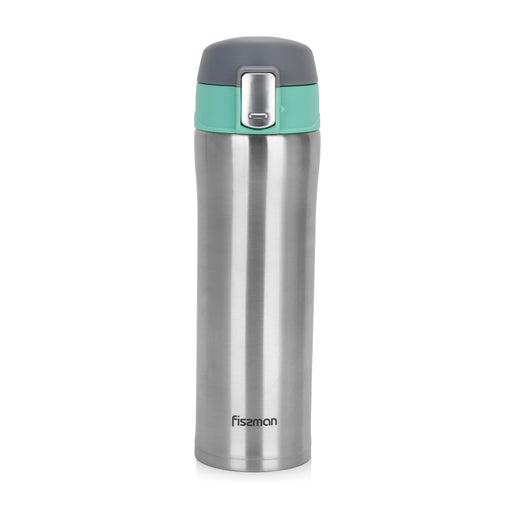 Double Wall Vacuum Travel Mug 450 ml, Green Color (Stainless Steel)