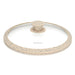 Glass Lid ARCADES with BEIGE Marble Silicone Rim 24cm