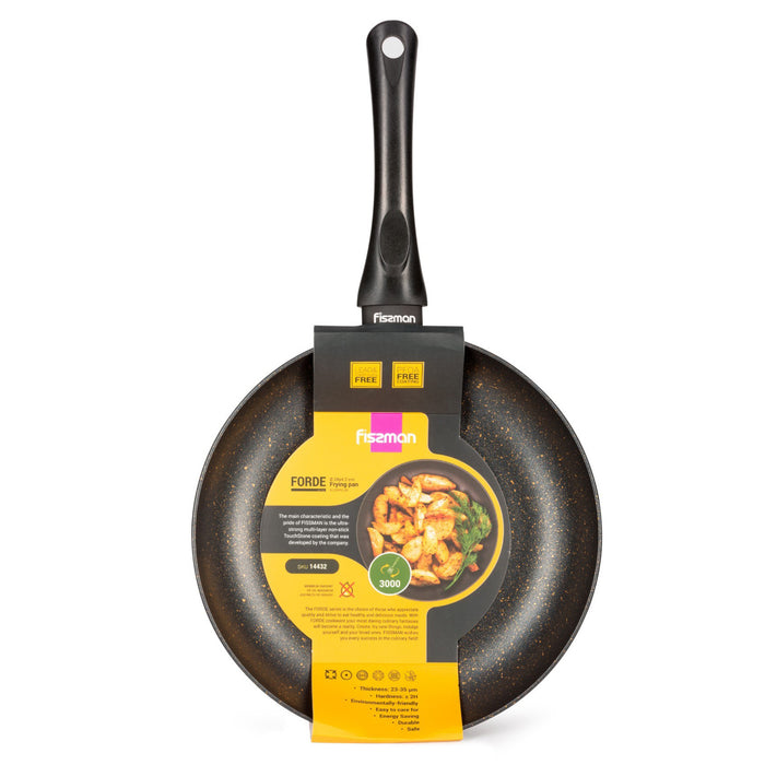 Fry Pan 24cm, Aluminum Touch Stone Non-Stick Coating Frying Pan Forder Series, Induction Bottom