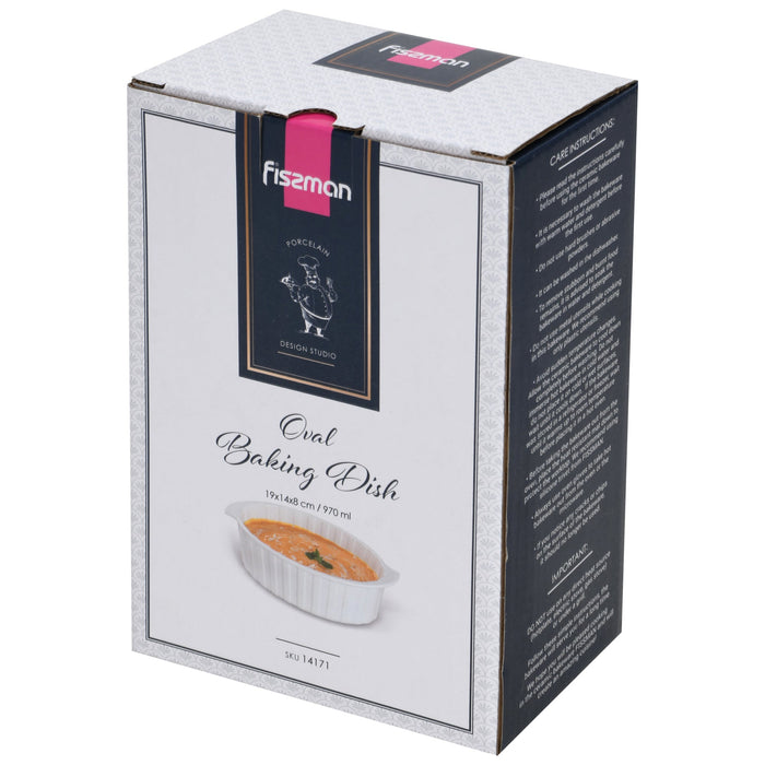 Oval Baking Dish 19cm/970ml Porcelain