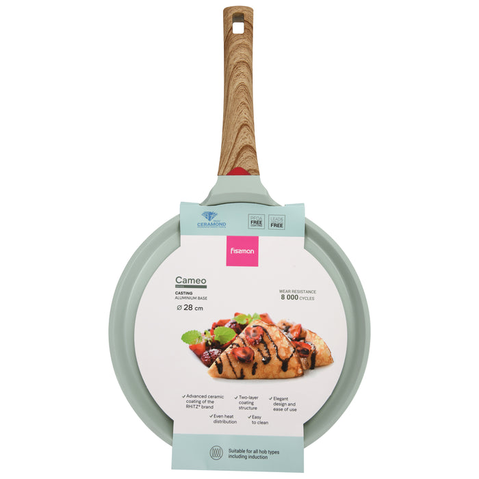 Crepe Pan Cameo 28cm Series Cast Aluminium With Non-Stick Coating