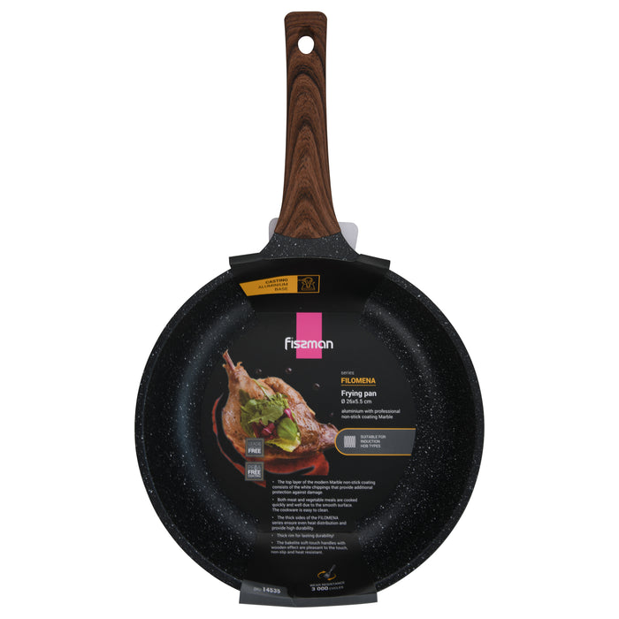 Frying Pan Filomena Series 24cm with Cast Aluminum and Non-stick Coating