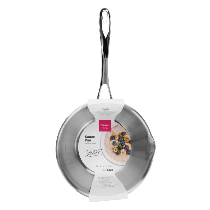 Saucepan Felice 12cm/0.6LTR Without Lid Stainless Steel