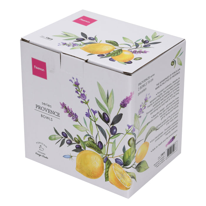 2-Piece Bowl Lemon Provence 16cm Porcelain