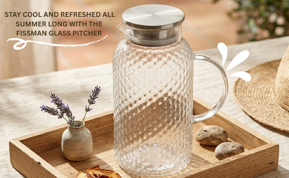 Jug 1800ml With Filter (Borosilicate Glass)
