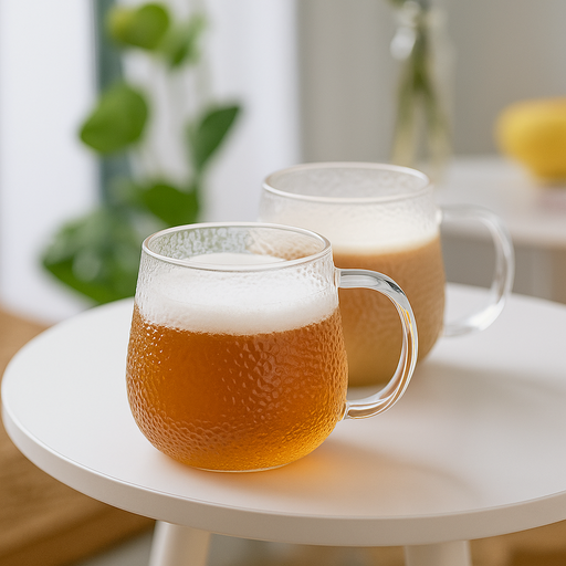 2-Piece 300ml Borosilicate Glass Cups