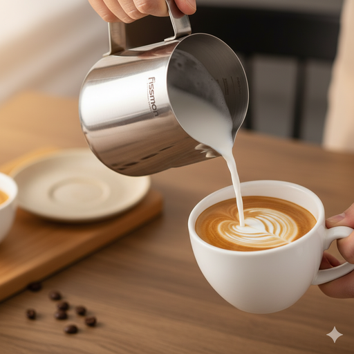 Milk Frothing Pitcher 600ml Stainless Steel