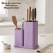 Kitchen Knife &amp; Utensil Organizer (Plastic) LILAC
