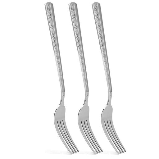 3-Piece Dinner Fork 20cm, Stainless Steel Cutlery Set Flor Series