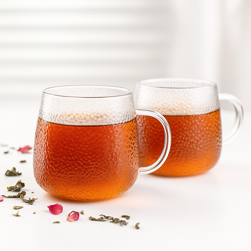 2-Piece 300ml Borosilicate Glass Cups