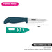 4" Ceramic Paring Knife with Sheath, White Blade Peeling Knife | Ultra-Sharp Paring Knife for Meat, Fruits, Vegetables (Mint)