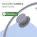 Glass Lid 24cm with Silicone Rim for Pans, Pots, Skillets, Transparent Glass Lid
