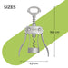 Wine Opener Corkscrew 18.5cm, Zinc Alloy Multipurpose CorkScrew Lily Series