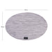 Oval Woven Placemats 45x30cm (PVC) Light Grey
