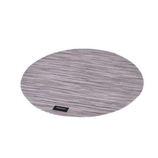 Round Woven Placemats 36cm (PVC) Light Grey